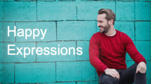 Ways to show happy expressions in English