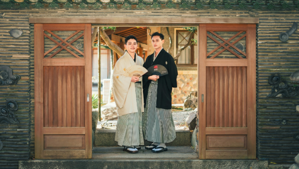 Men in japanese attire