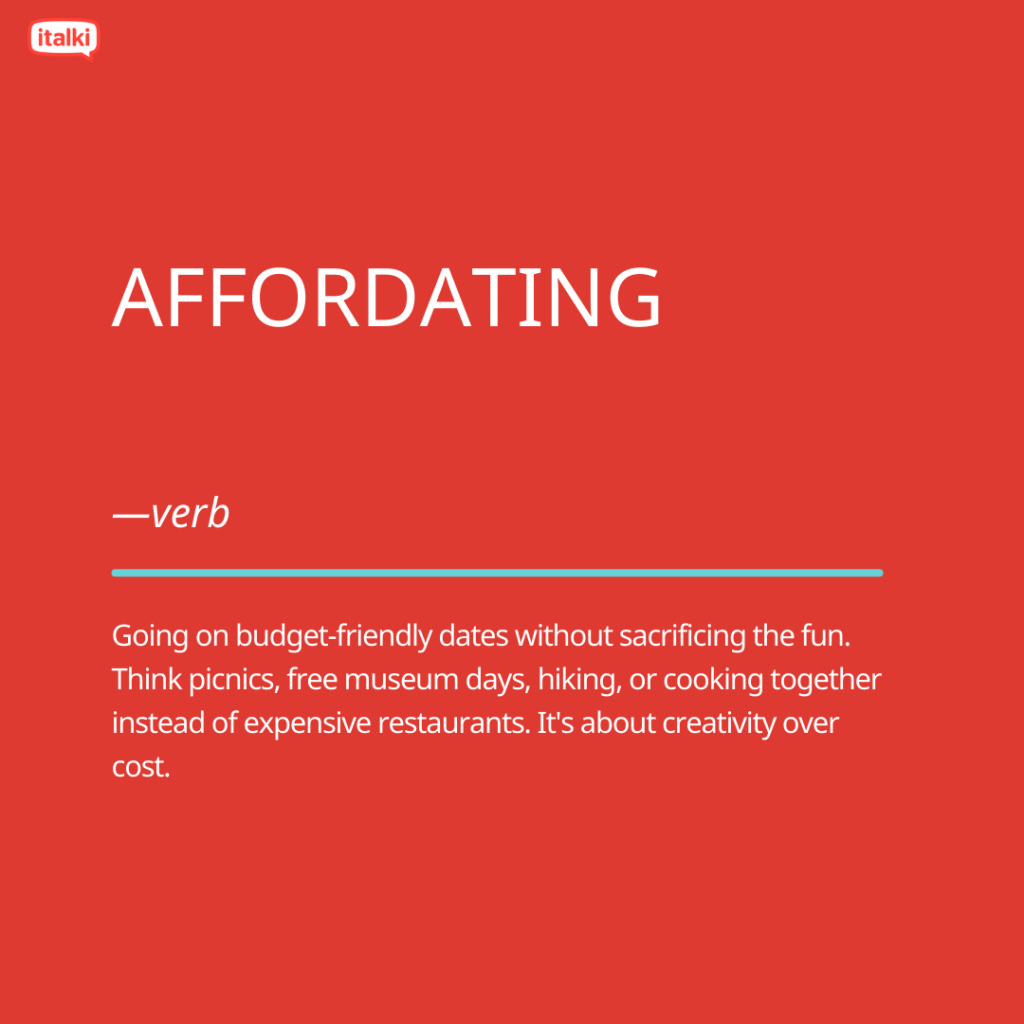 Affordating definition card