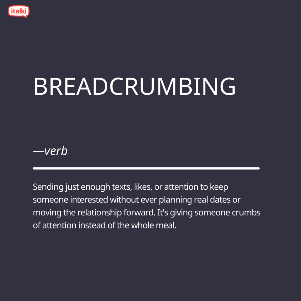Breadcrumbing definition card