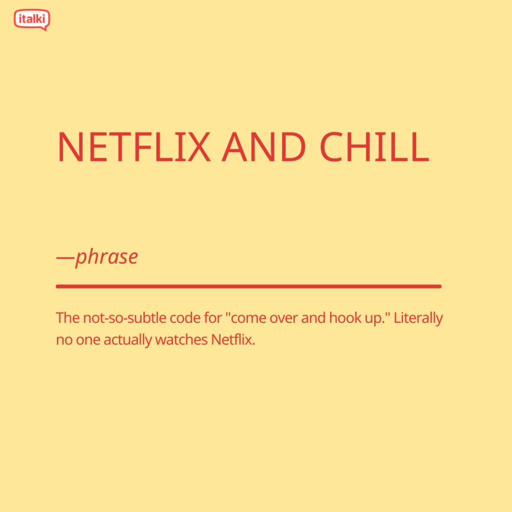 Netflix and Chill definition card