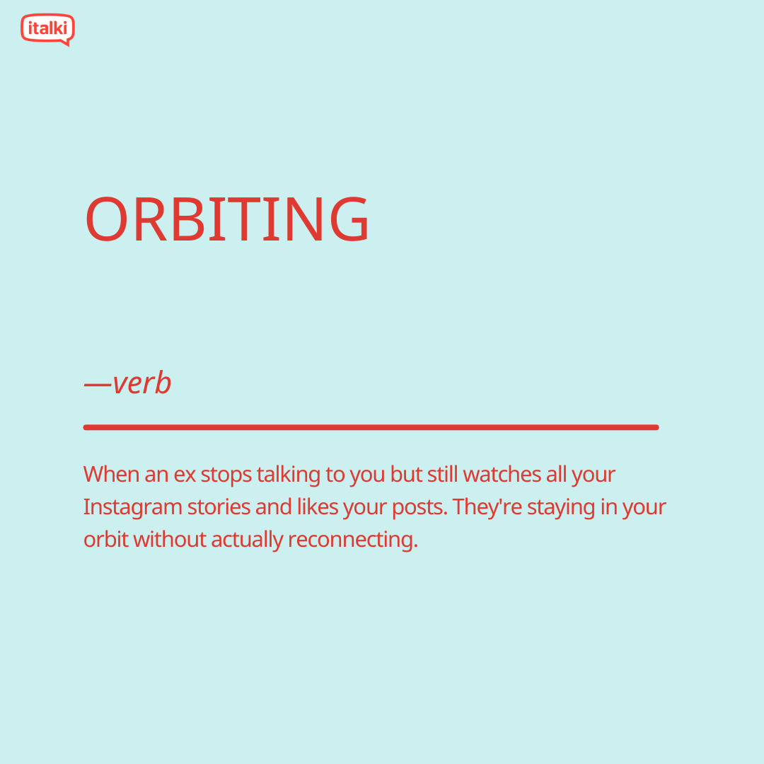 Orbit Example Sentence Modern Dating Terms A–Z: Learn English Vocabulary for Love and ...