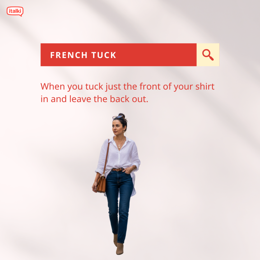  French Tuck  definition card