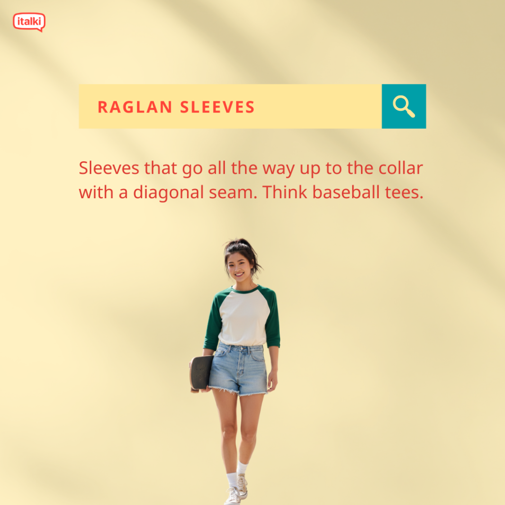 Raglan Sleeves definition card