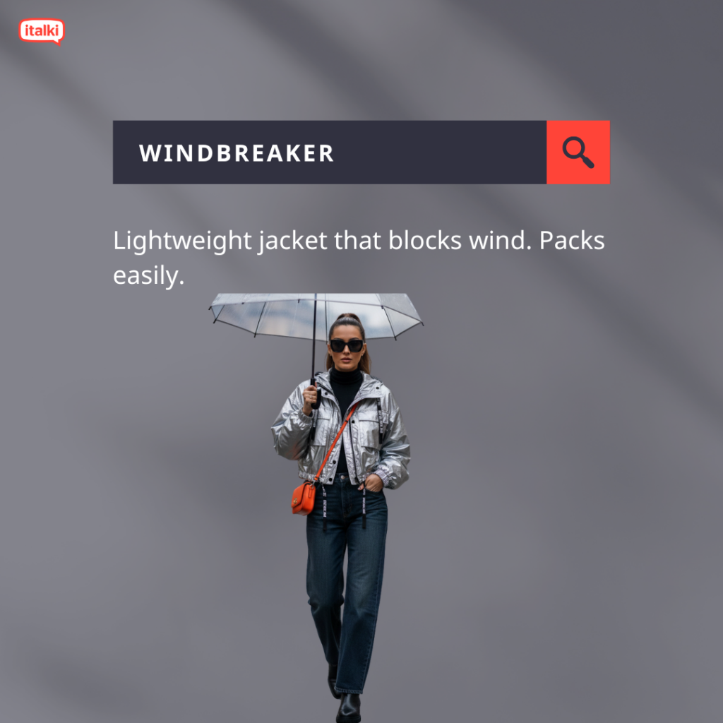 Windbreaker definition card