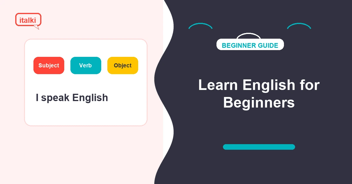 English beginner guide with vocabulary and speaking practice cards