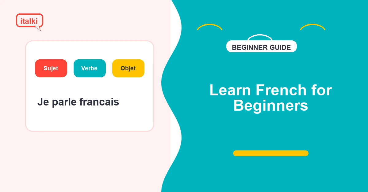 French beginner guide with pronunciation and vocabulary cards