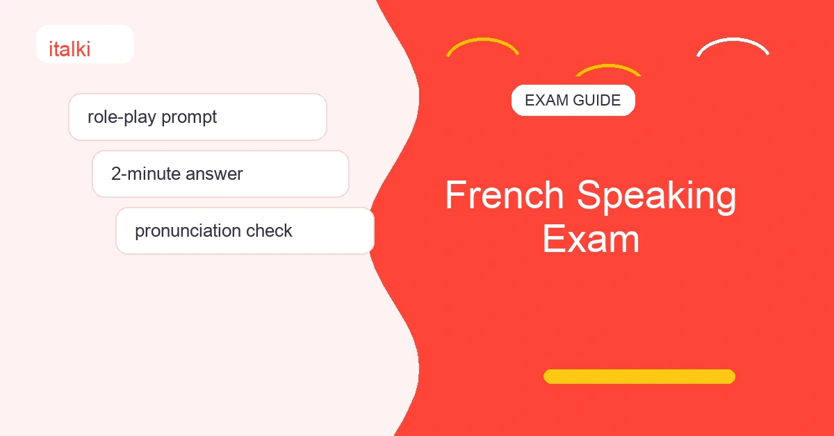 French Speaking Exam feature image