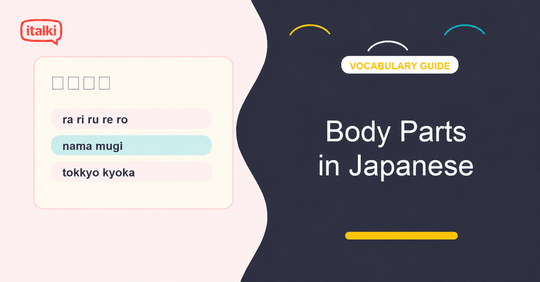Body Parts in Japanese: Vocabulary, Kanji, and Pronunciation Guide