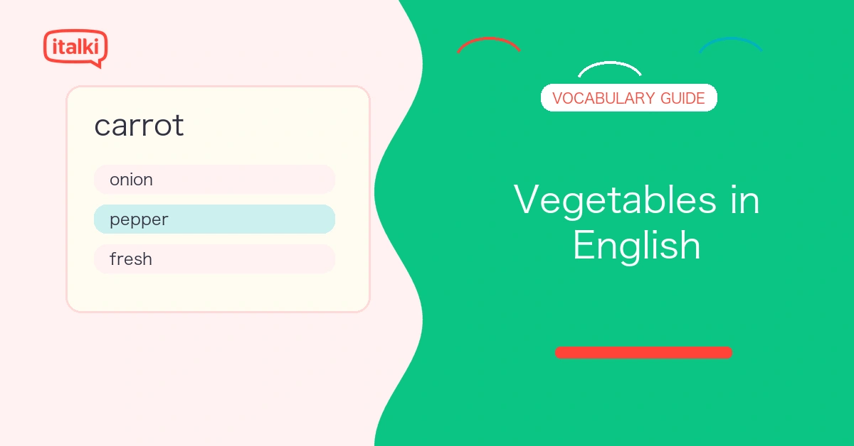 Vegetables in English: Essential Vocabulary List with Examples feature image