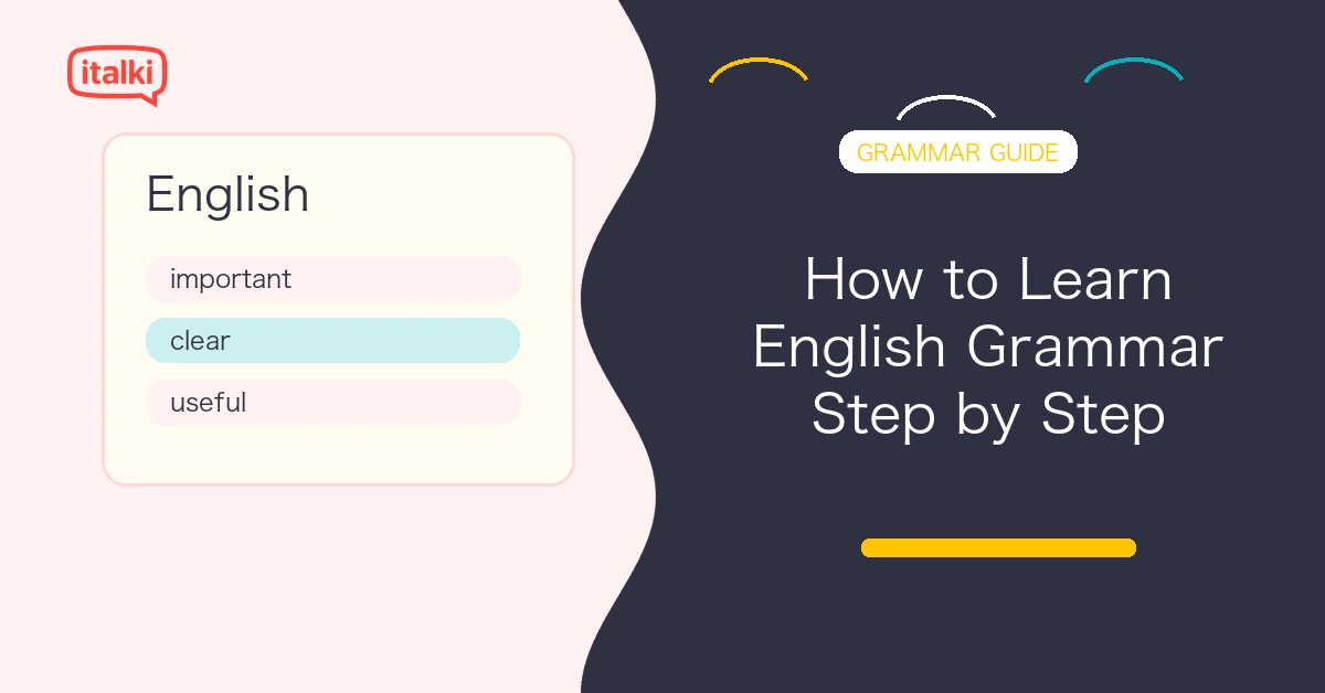 How to Learn English Grammar Step by Step feature image