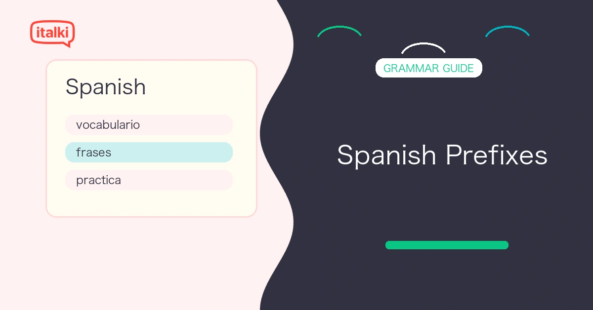 Spanish Prefixes Explained: 32 Common Prefixes feature image