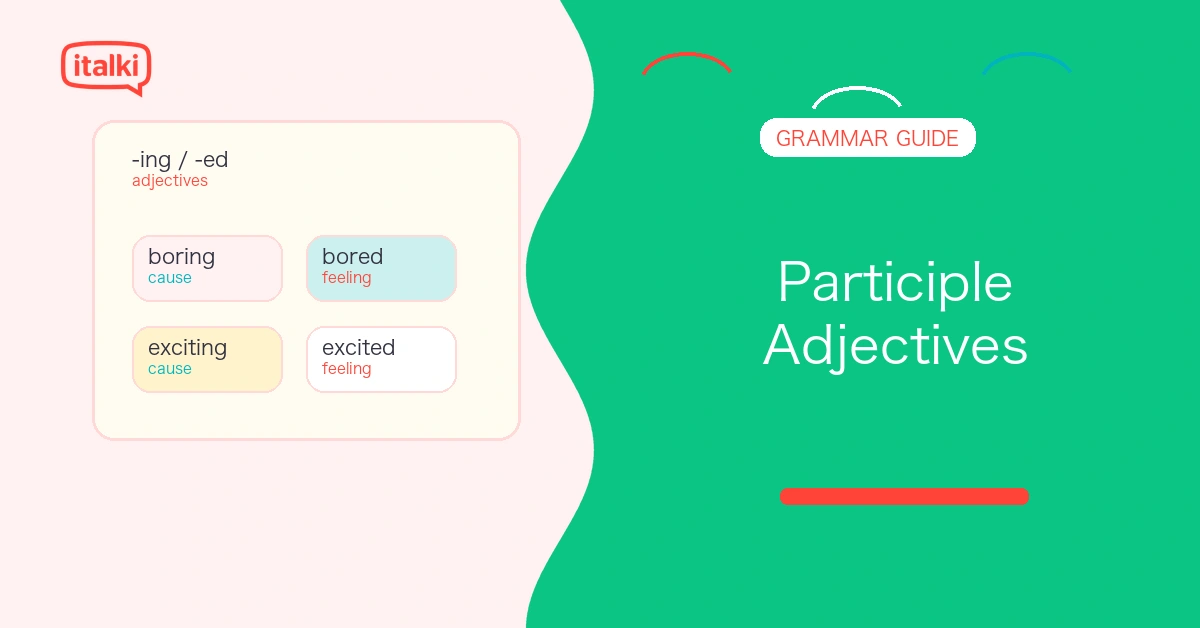 Participle Adjectives: Definition, Rules, and Examples in English feature image