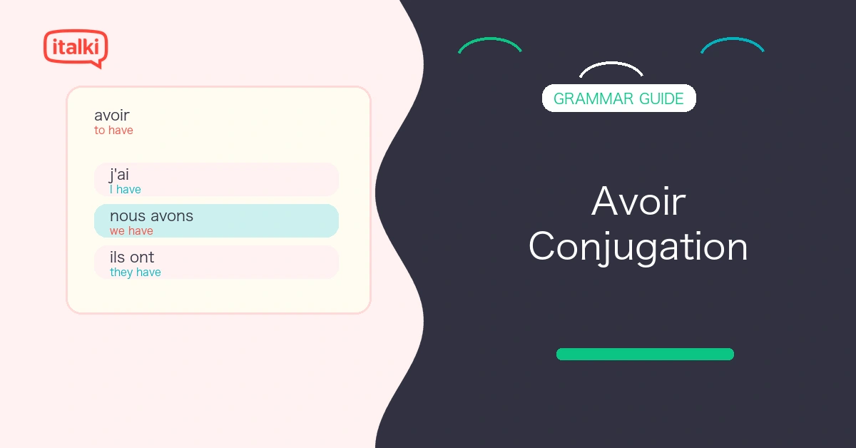 Avoir Conjugation in French: Complete Charts, Tenses, and Examples feature image