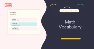 50 Essential Math Vocabulary Words in English
