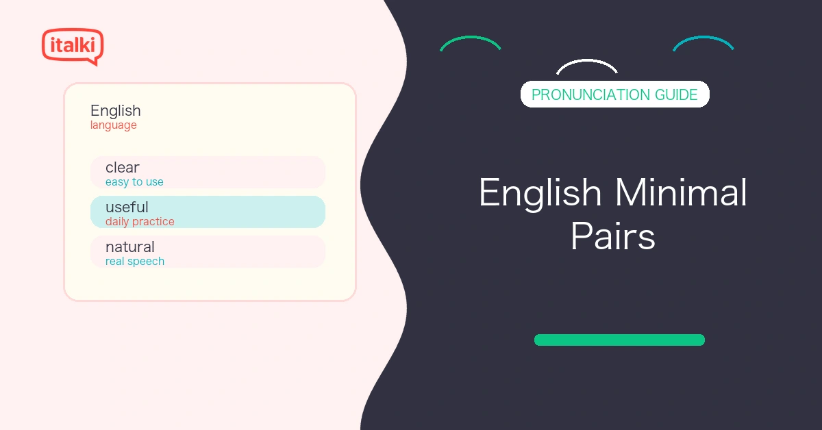 50+ English Minimal Pairs for Better Pronunciation (With Examples) feature image