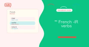 French \-IR verbs: Conjugation rules, examples, and practice